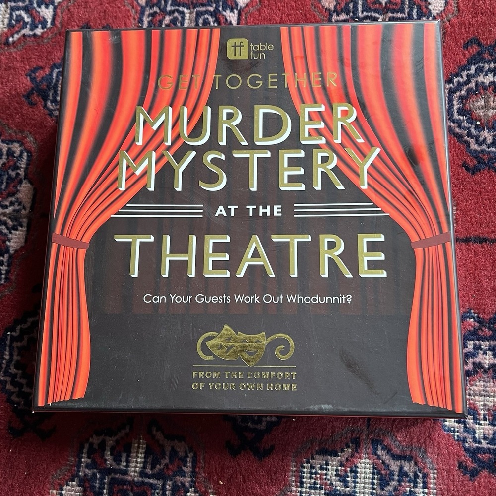 Talking Tables Host Your Own Murder Mystery at the Theatre Party Game NIB